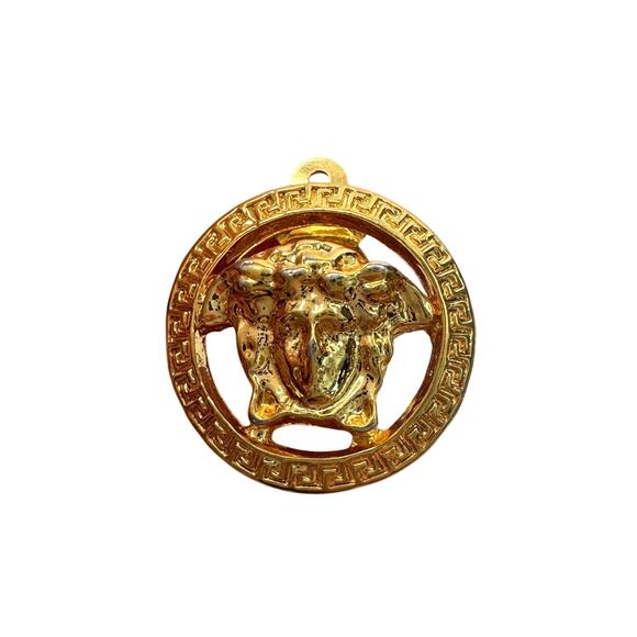 Gianni Versace Medusa Gold Plated Clip-On Earrings - Picture 2 of 9